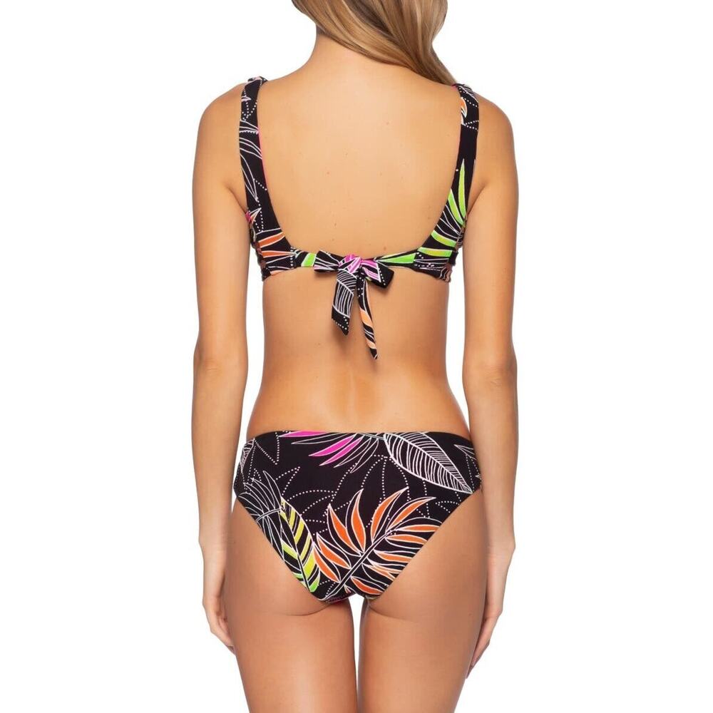 Becca NWT Miami Bralette Bikini Top Black Size S - Picture 6 of 7